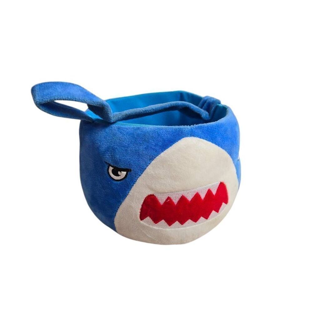 Shark Plush Basket - bucket, Easter or Halloween